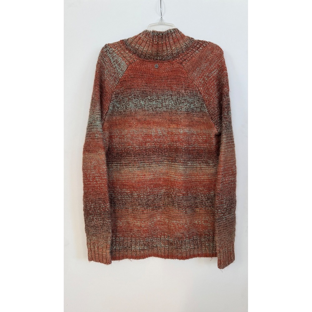 Prana Women's Claus Sun Dried Wool Blend Tan V-Neck Sweater Size XL Boho Preppy - Picture 3 of 10